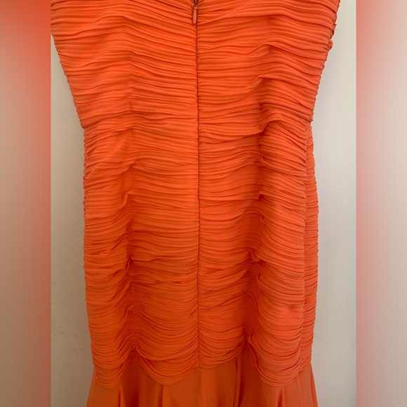 Halston Strapless Georgette Gown - Picture 8 of 11